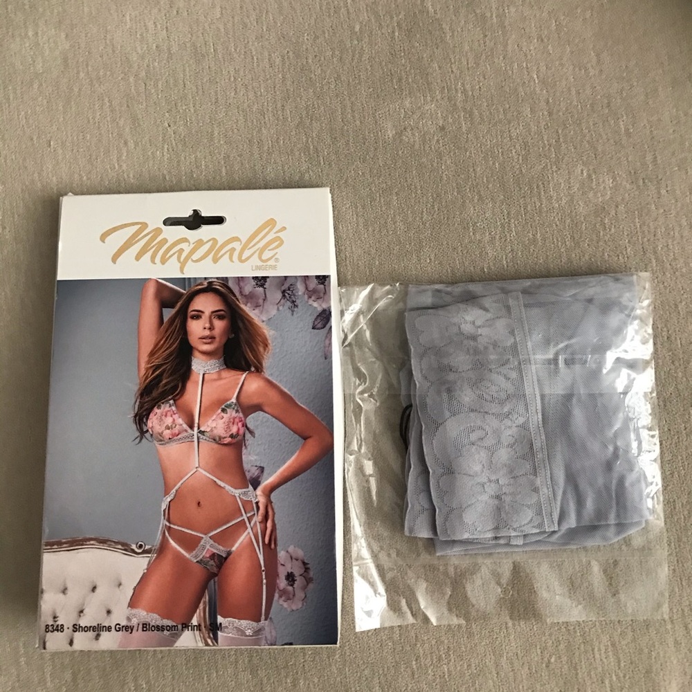 Lingerie grey corset style never used